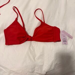 Wild Fable Red Bikini Top Swimwear